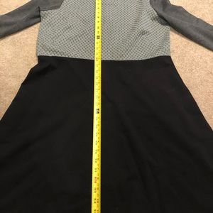 NWT Loft Black/Grey A-line Dress